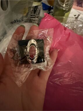‼️5 for $10‼️paparazzi Silver Oval Hair Slide with Decorative Accents